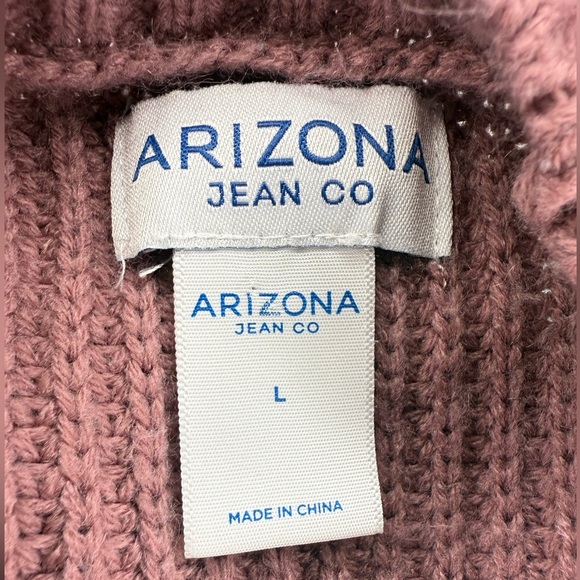 Arizona Jean Co. Mauve Knit Sweater Size Large - Picture 7 of 8